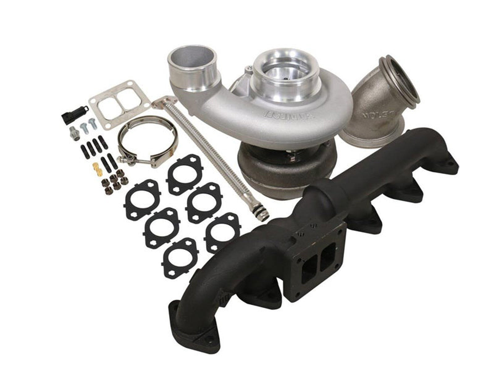 BD Diesel 1045176 Iron Horn S366SXE/80 0.91AR Turbo Kit, 2003-2007 Dodge 5.9L Cummins