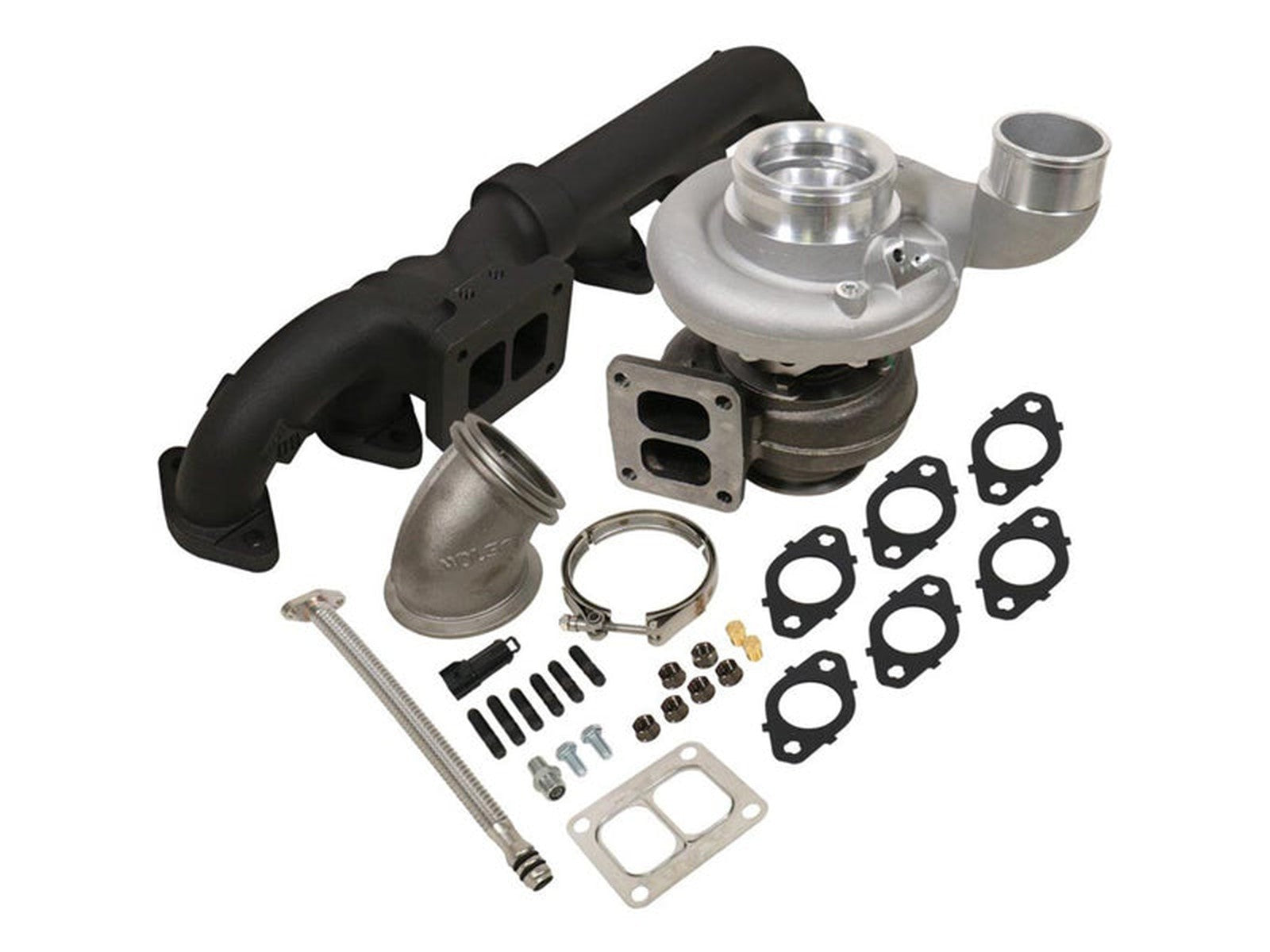 BD Diesel 1045176 Iron Horn S366SXE/80 0.91AR Turbo Kit, 2003-2007 Dodge 5.9L Cummins