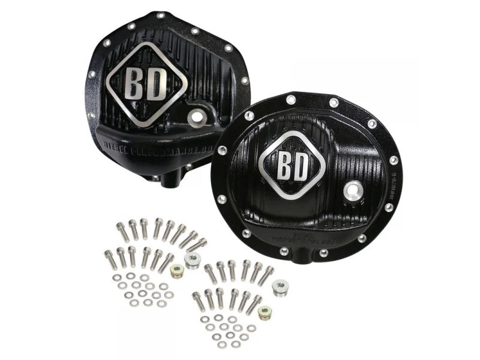 BD Diesel 1061829 Front & Rear Differential Cover Pack, 2014-2018 Dodge Ram 2500, 2013-2018 Dodge Ram 3500