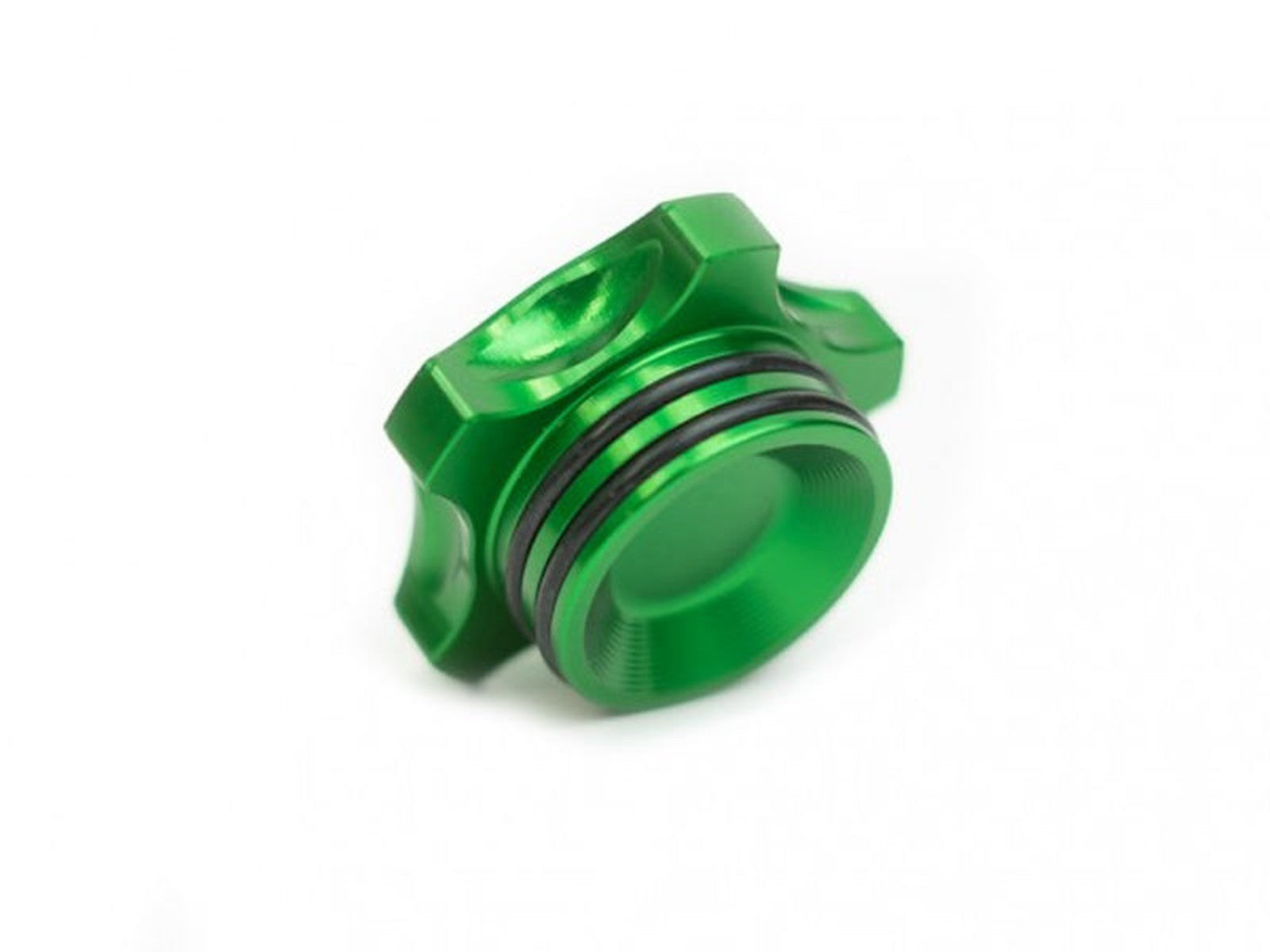 DMAX Store DMAX-BFC-LM2 Green Billet Fuel Cap, 2020-2022 GM 3.0L Duramax LM2