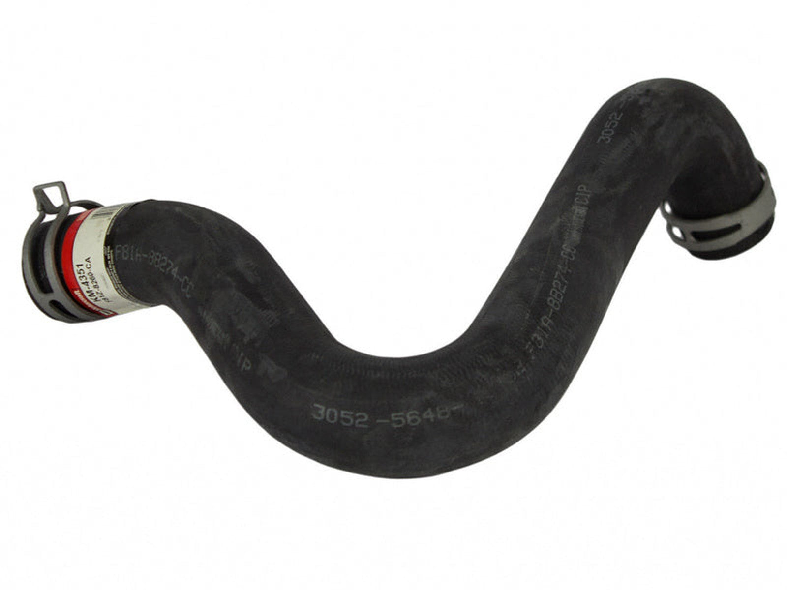 F81Z8260CA Motorcraft OE Upper Radiator Hose, Routes Around Belt, 1999-2003 Ford 7.3L Powerstroke