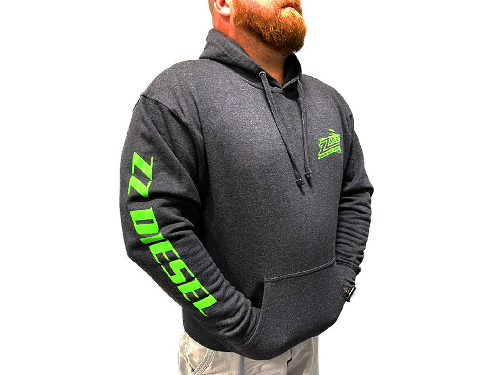 Lime Green / Gray ZZ Hoodie