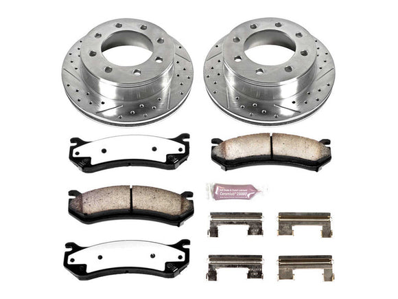 Powerstop Z36 Extreme Rear Brake Kit, 2001-2010 GM 6.6L Duramax