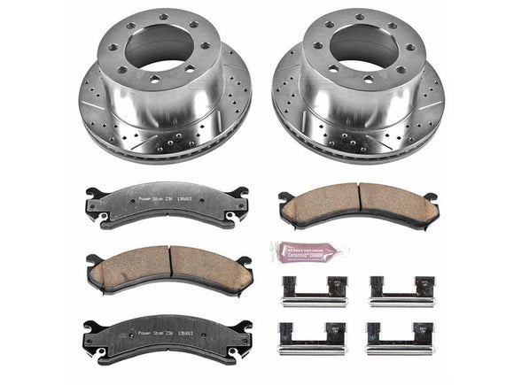 Powerstop Z36 Extreme Rear Brake Kit, 2001-2010 GM 6.6L Duramax