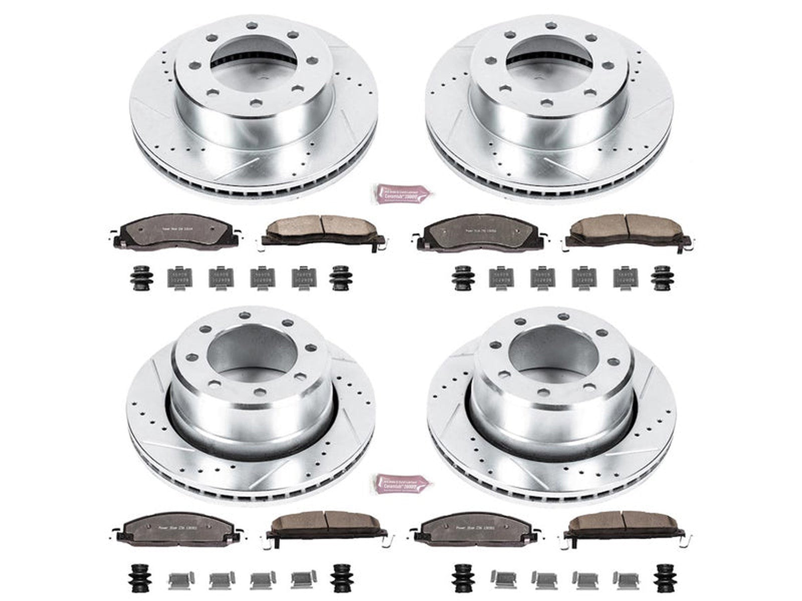 K5458-36 Powerstop Z36 Extreme Rear Brake Kit, 2009-2018 Dodge Ram Cummins