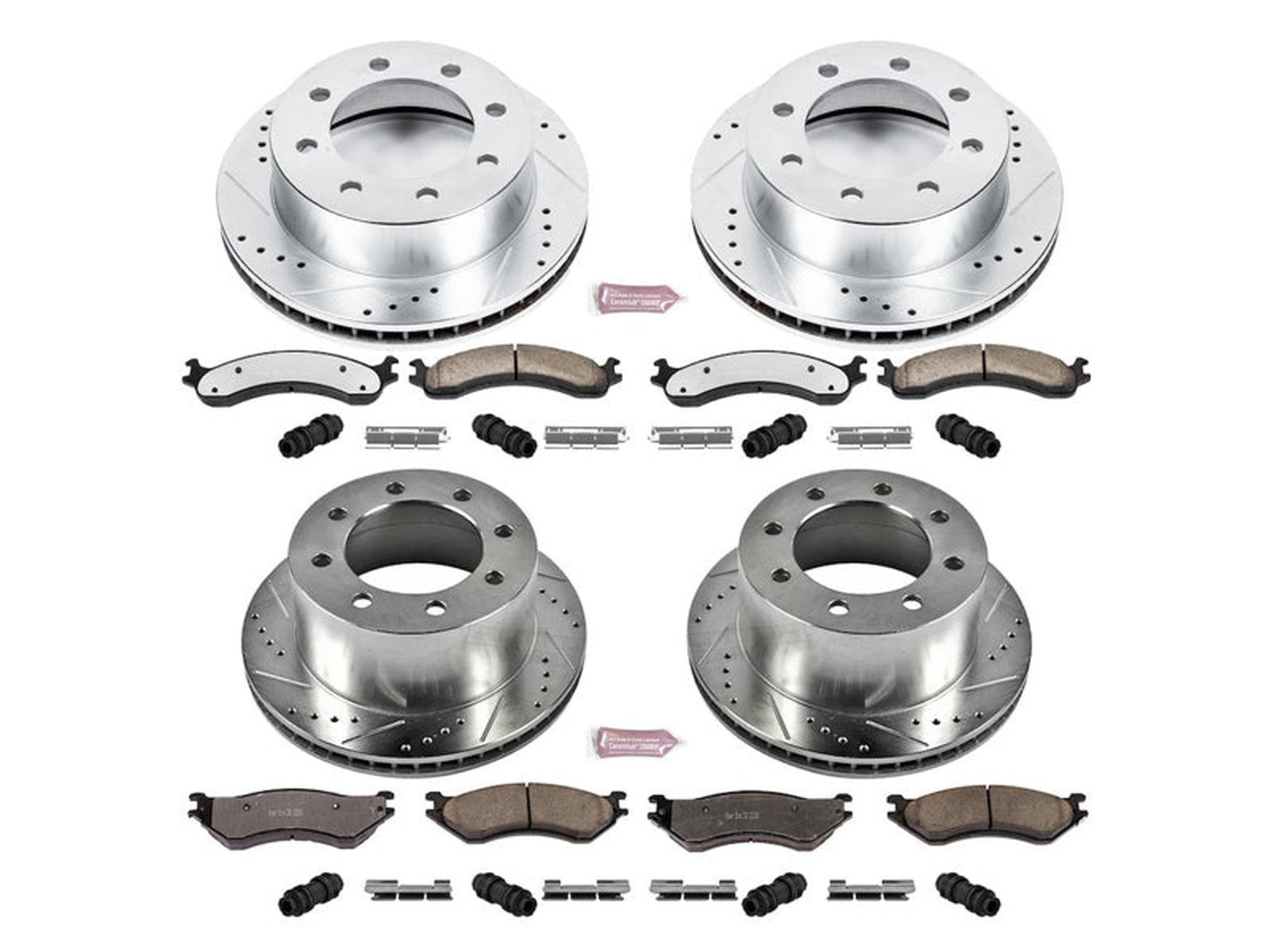 K5466-36 Powerstop Z36 Extreme Rear Brake Kit, 2001-2002 Dodge Ram Cummins