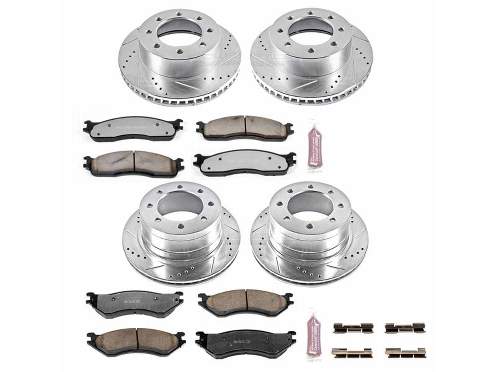 K5468-36 Powerstop Z36 Extreme Rear Brake Kit, 2003-2008 Dodge Ram Cummins