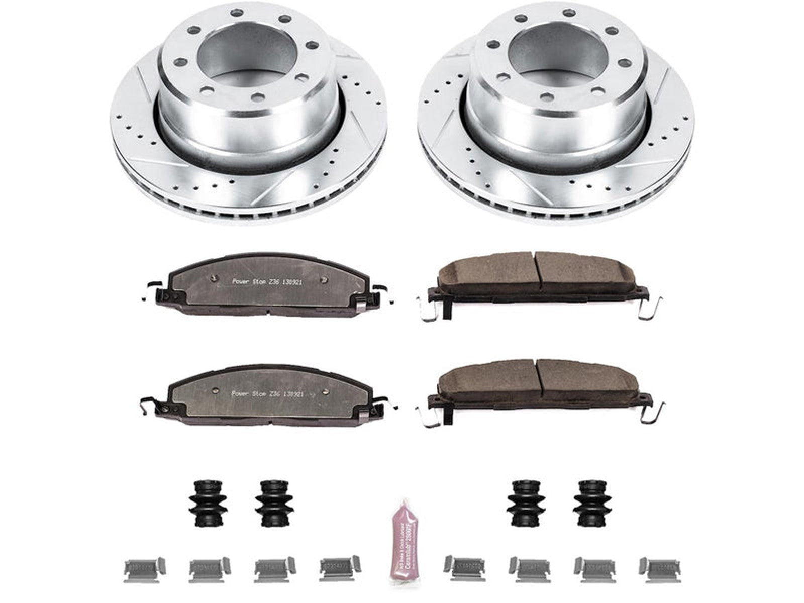 K5487-36 Powerstop Z36 Extreme Rear Brake Kit, 2009-2018 Dodge Ram Cummins