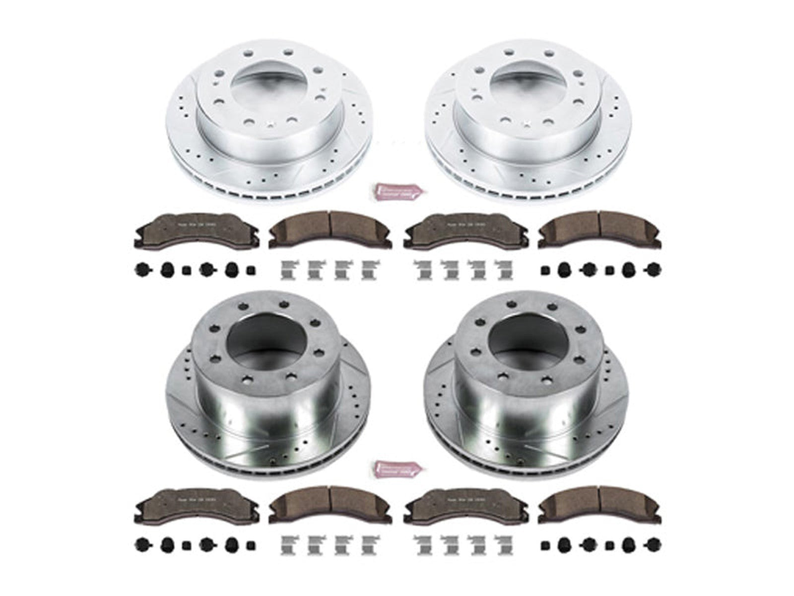 Powerstop Z36 Extreme Front and Rear Brake Kit, 2011 GM 6.6L Duramax