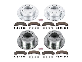 Powerstop Z36 Extreme Front and Rear Brake Kit, 2011 GM 6.6L Duramax