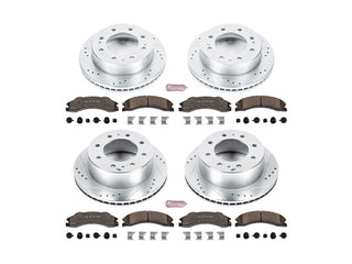 Powerstop Z36 Extreme Front and Rear Brake Kit, 2011 GM 6.6L Duramax