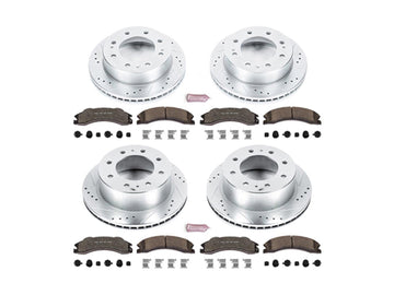 Powerstop Z36 Extreme Front and Rear Brake Kit, 2011 GM 6.6L Duramax
