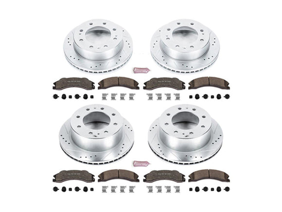 Powerstop Z36 Extreme Front and Rear Brake Kit, 2011 GM 6.6L Duramax
