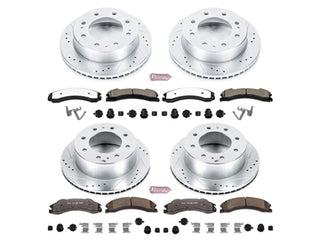 Powerstop Z36 Extreme Front and Rear Brake Kit, 2012-2019 GM 6.6L Duramax