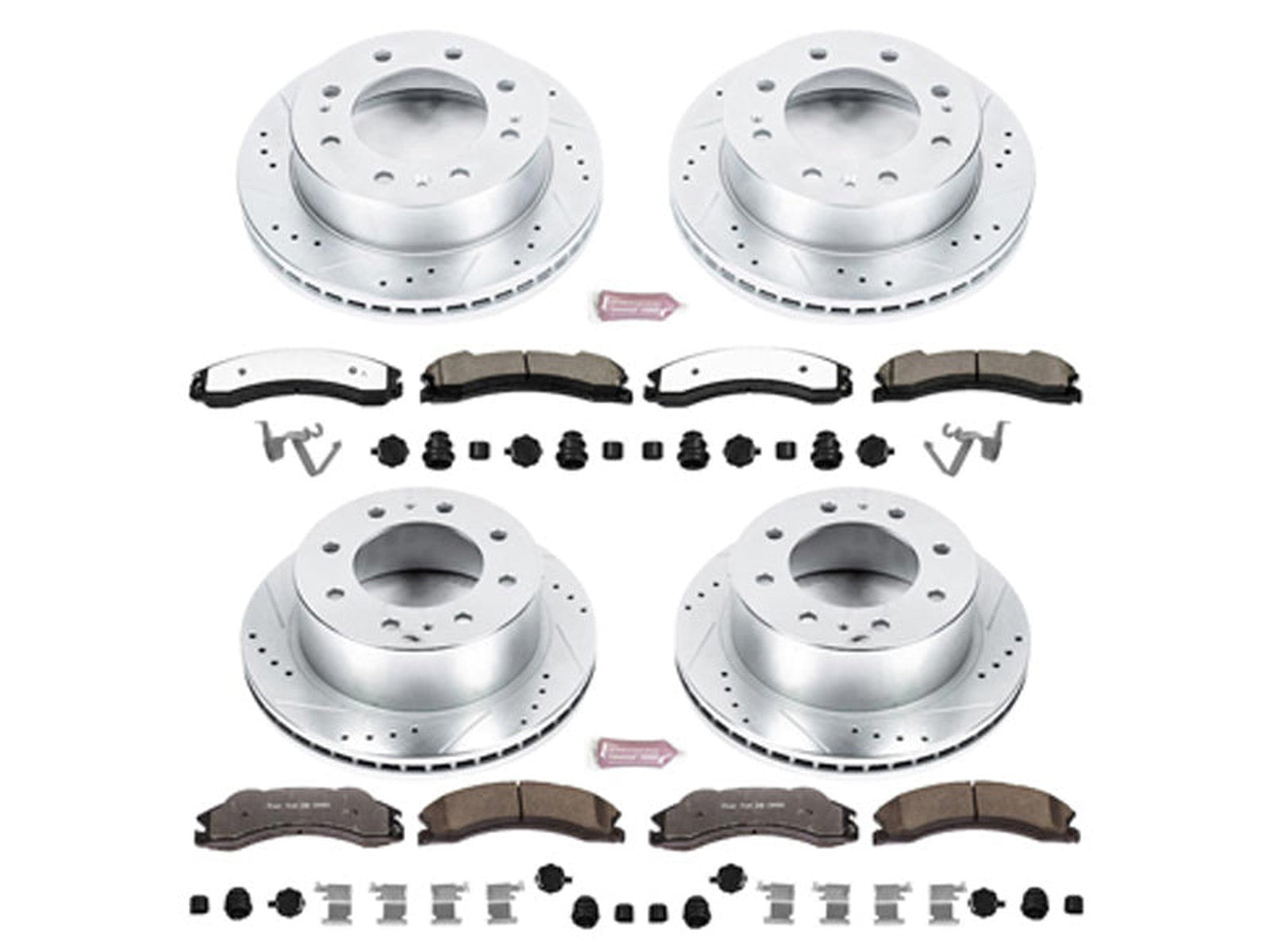 Brake Kit Part K6259-36 Powerstop Z36 Extreme Front and Rear Brake Kit, 2012-2019 GM 6 ...