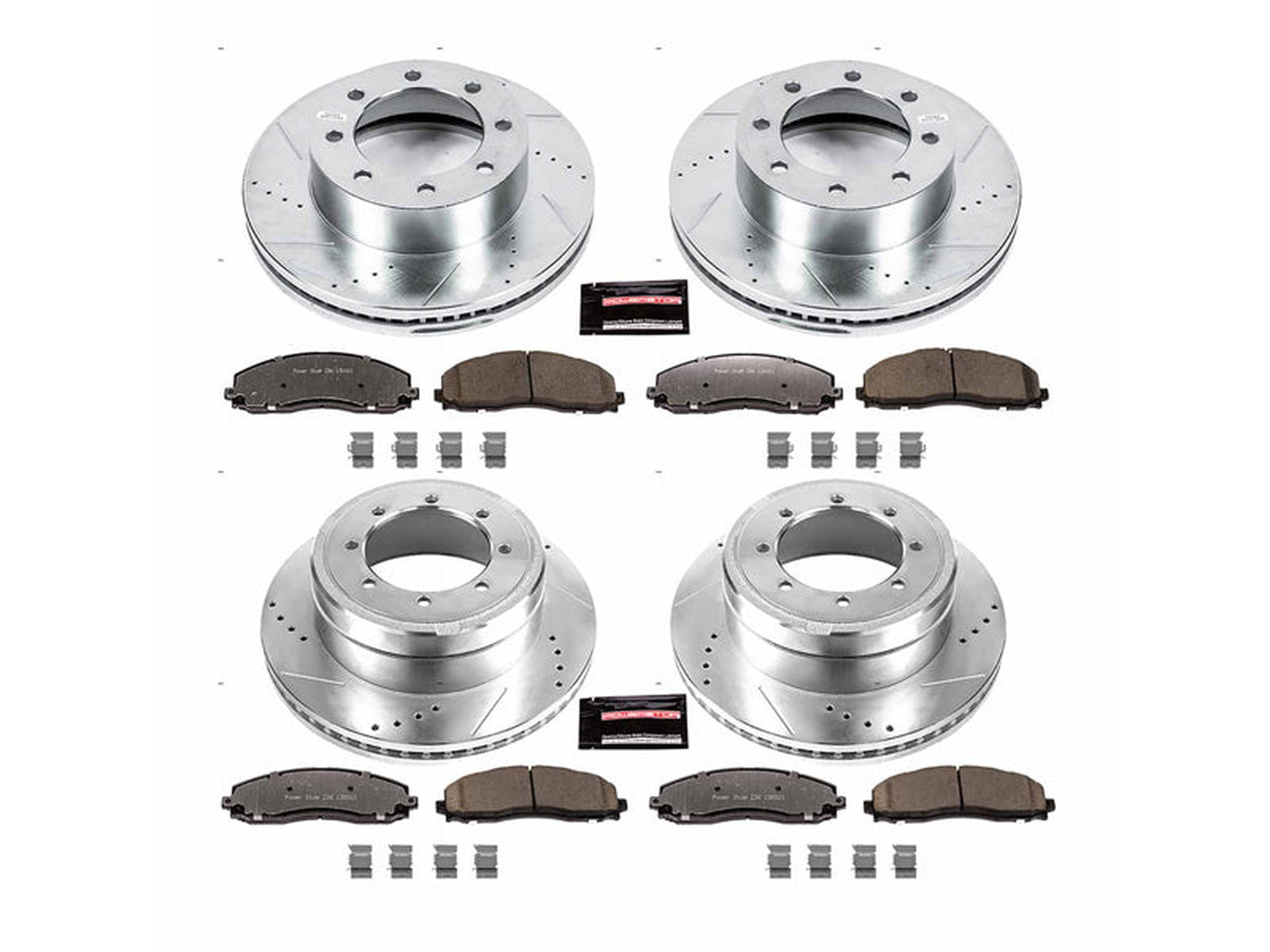 K6404-36 Powerstop Z36 Extreme Front and Rear Brake Kit, 2013-2020