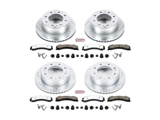 Powerstop Z36 Extreme Front and Rear Brake Kit, 2015-2019 GM 6.6L Duramax
