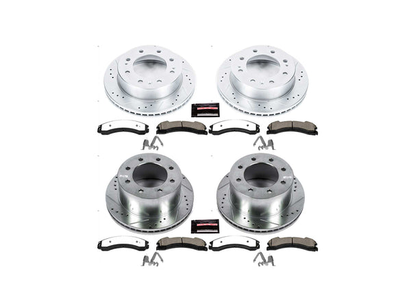 Powerstop Z36 Extreme Front and Rear Brake Kit, 2016-2019 GM 6.6L Duramax