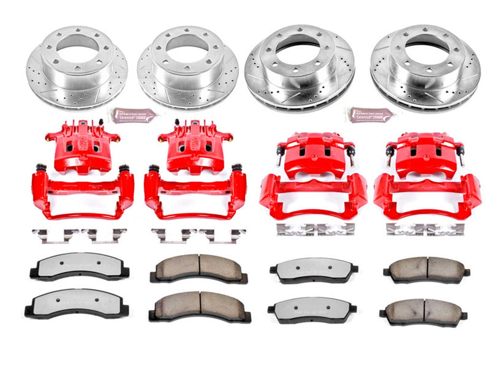 KC1887-36 Powerstop Z36 Extreme Front and Rear Brake Kit, 1999 Ford Powerstroke