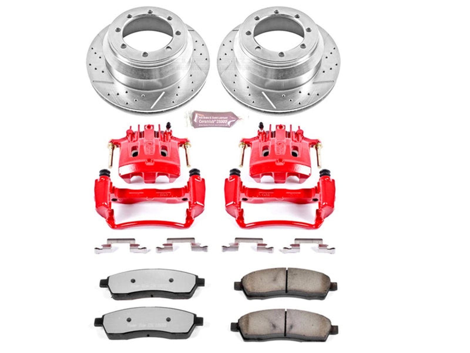 KC1889A-36 Powerstop Z36 Extreme Rear Brake Kit with Calipers, 2000 ...