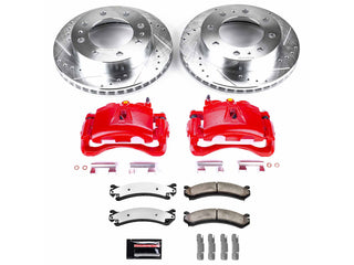 Powerstop Z36 Extreme Front Brake Kit with Calipers, 2001-2010 GM 6.6L Duramax