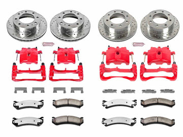 KC2073-36 Powerstop Z36 Extreme Front and Rear Brake Kit, 2001-2010 GM 6.6L Duramax