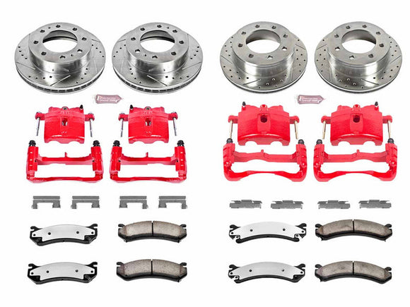 KC2073-36 Powerstop Z36 Extreme Front and Rear Brake Kit, 2001-2010 GM 6.6L Duramax