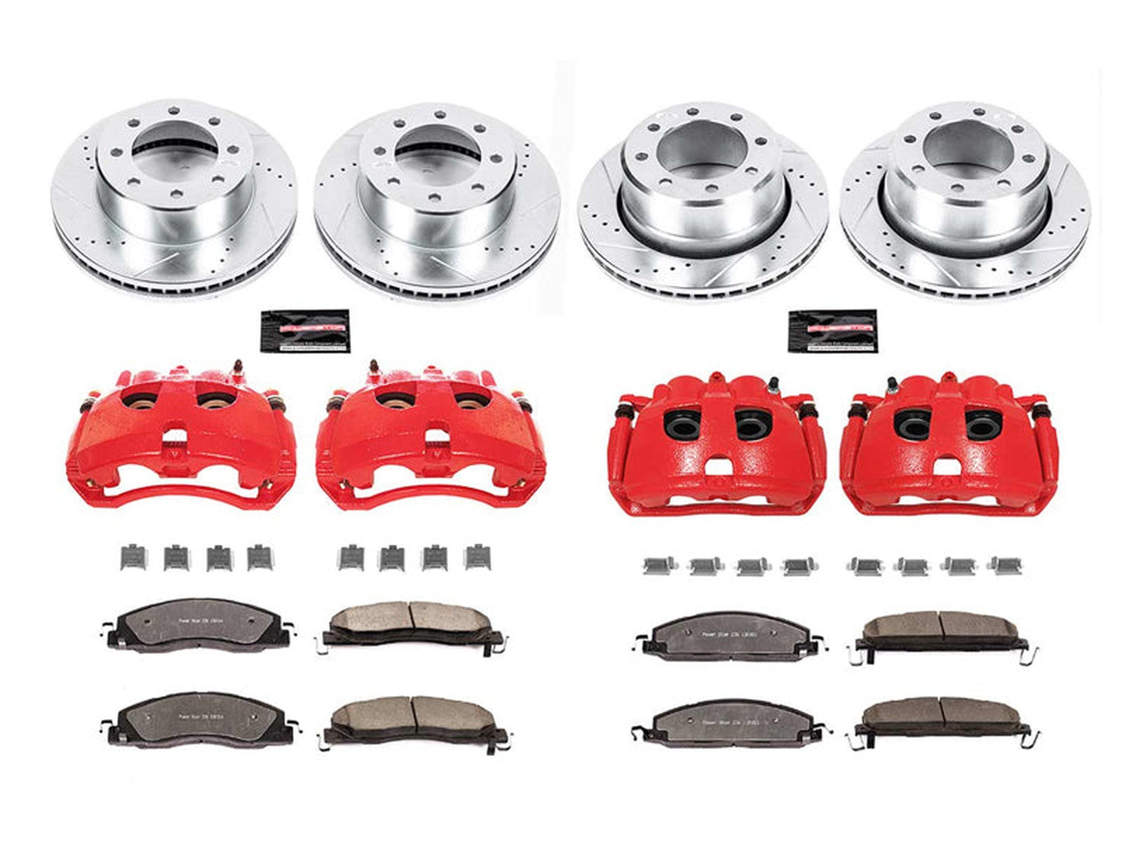 KC5458-36 Powerstop Z36 Extreme Rear Brake Kit with Calipers, 2009-2018 Dodge Ram Cummins