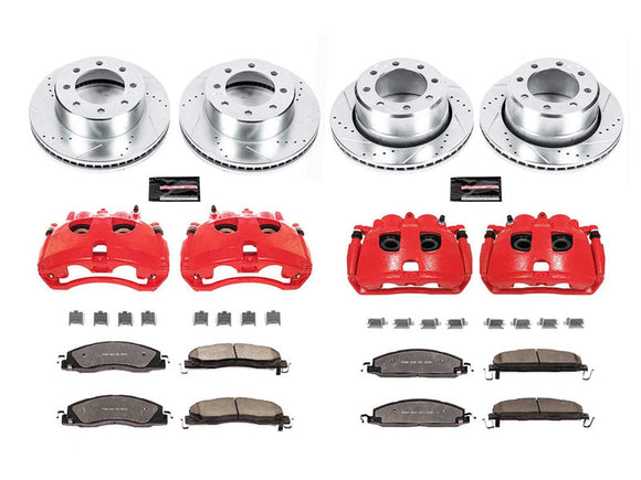 KC5458-36 Powerstop Z36 Extreme Rear Brake Kit with Calipers, 2009-2018 Dodge Ram Cummins