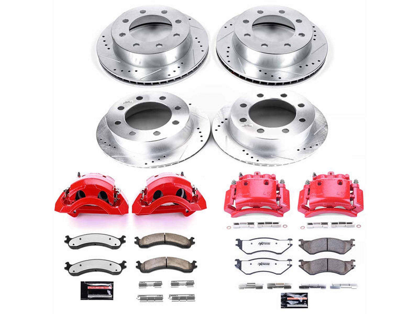 KC5466-36 Powerstop Z36 Extreme Rear Brake Kit with Calipers, 2001-2002 Dodge Ram Cummins