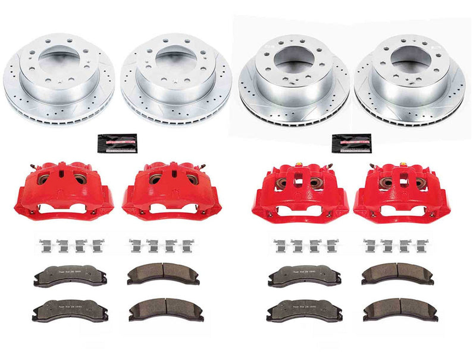 KC5561-36 Powerstop Z36 Extreme Front and Rear Brake Kit, 2011 GM 6.6L Duramax