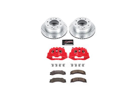 Powerstop Z36 Extreme Rear Brake Kit with Calipers, 2011-2019 GM 6.6L Duramax