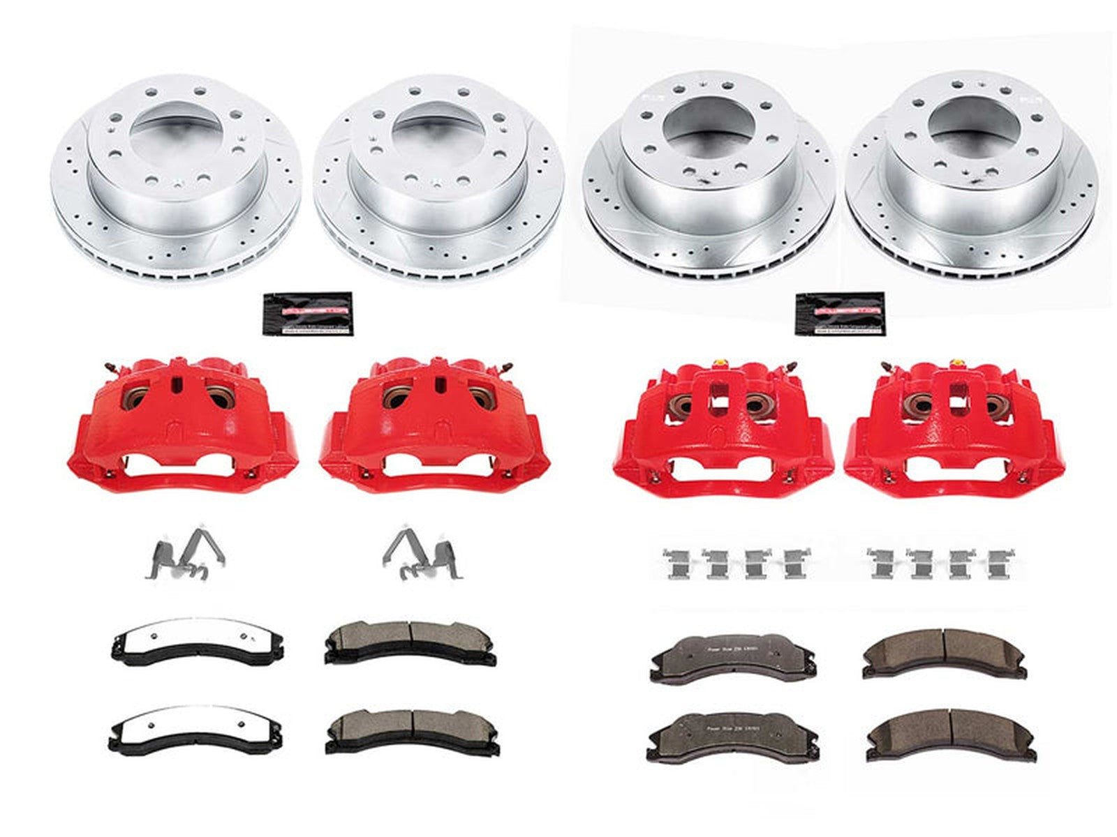 KC6259-36 Powerstop Z36 Extreme Front and Rear Brake Kit, 2012-2019 GM 6.6L Duramax