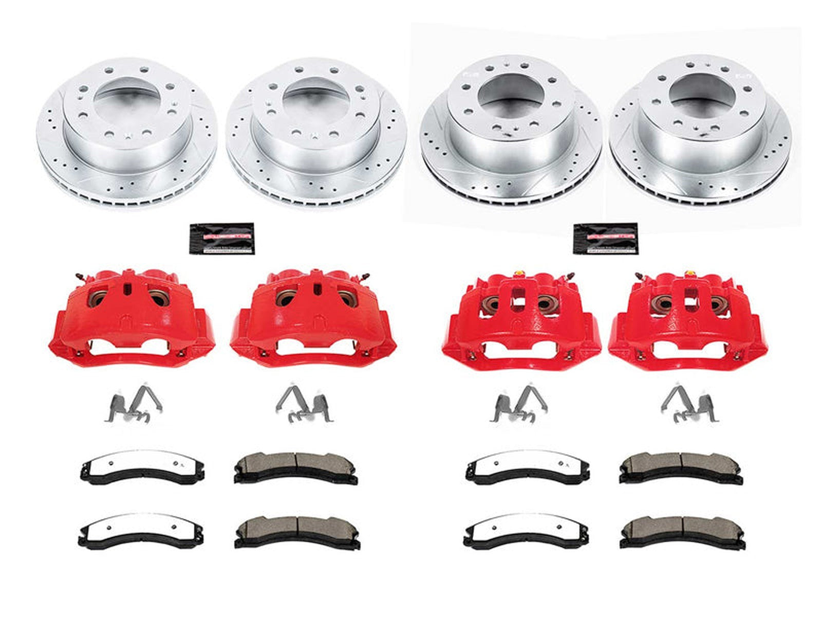 KC6992-36 Powerstop Z36 Extreme Front and Rear Brake Kit, 2015-2019 GM 6.6L Duramax