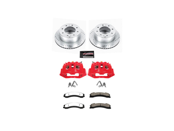 Powerstop Z36 Extreme Rear Brake Kit with Calipers, 2015-2019 GM 6.6L Duramax