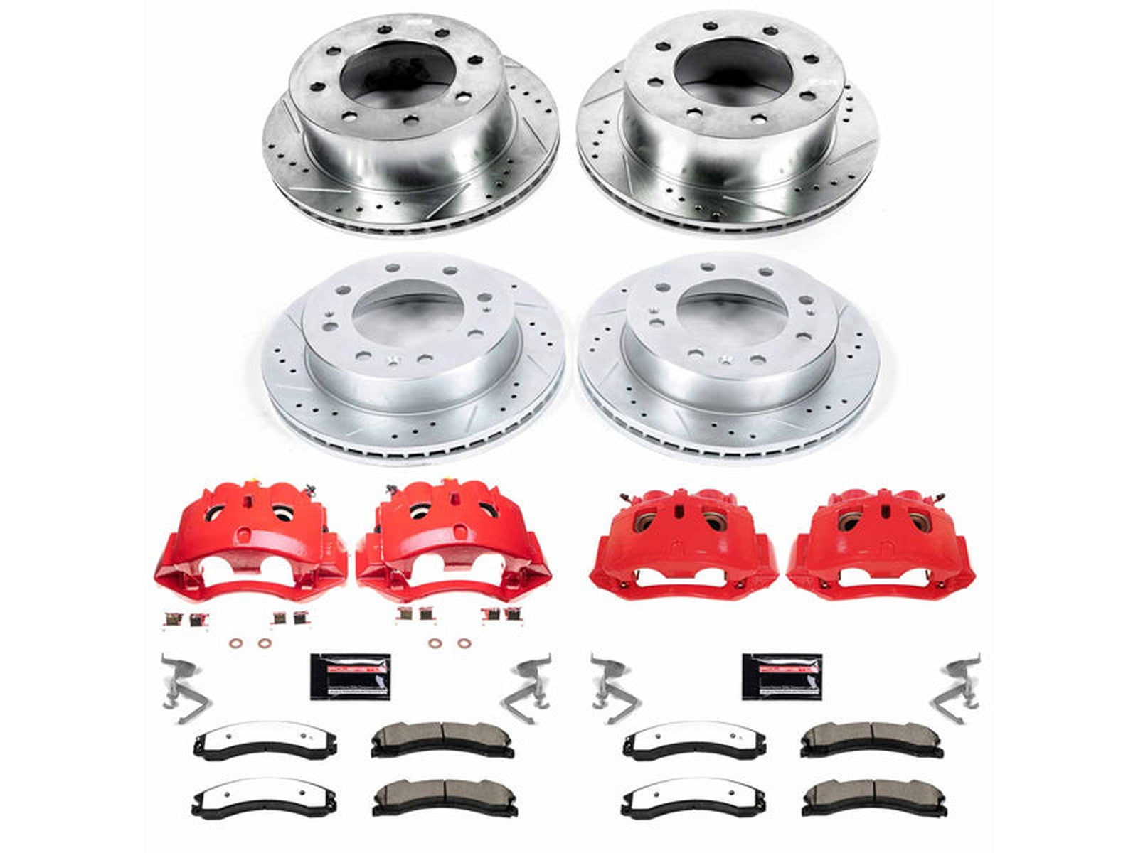 KC7384-36 Powerstop Z36 Extreme Front and Rear Brake Kit, 2016-2019 GM 6.6L Duramax