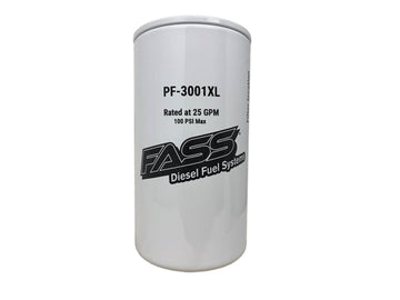 FASS PF-3001XL Extended Length Particulate Filter, Cummins, Duramax, Powerstroke