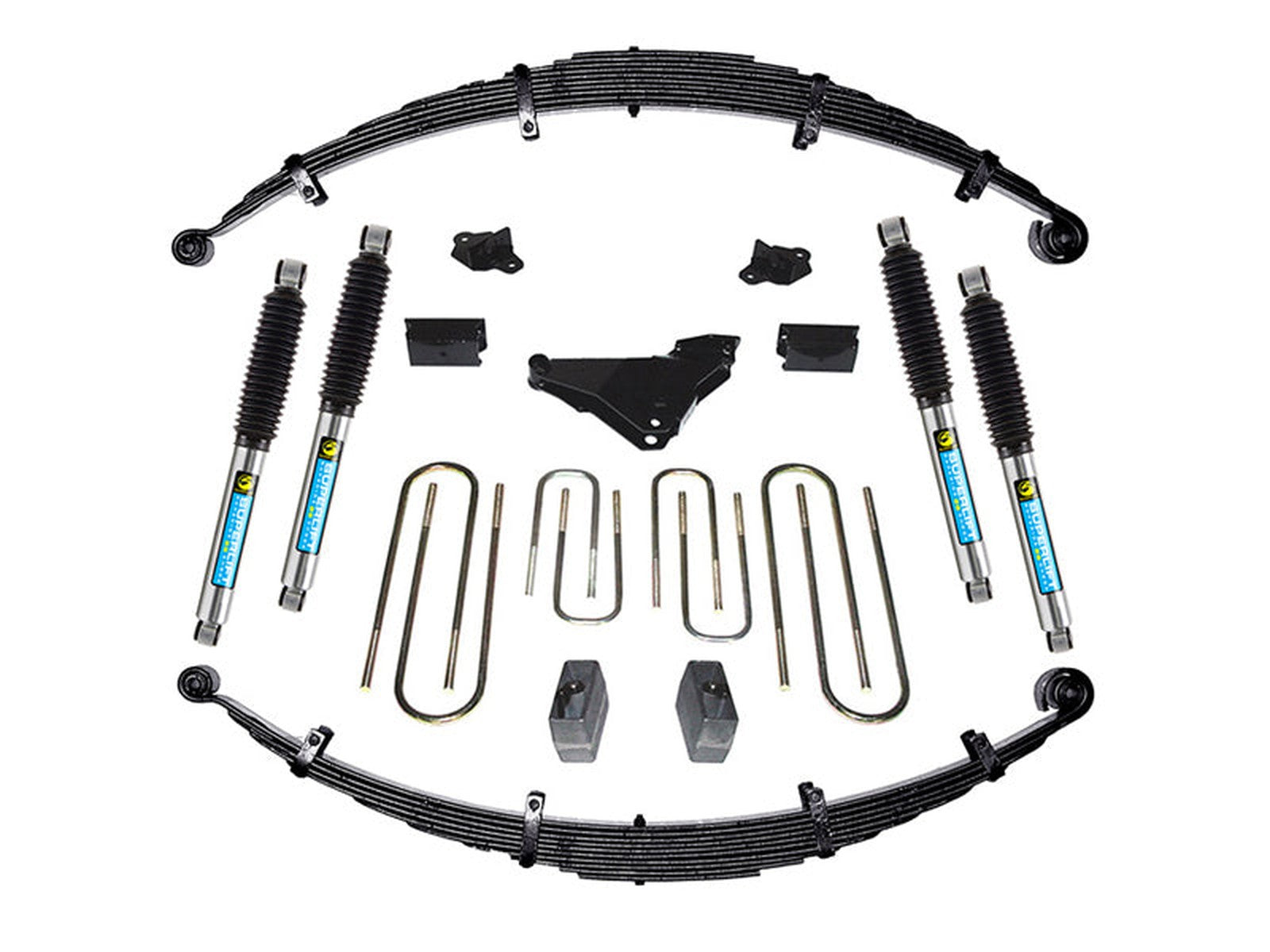 K632B SUPERLIFT K632B 4 inch Lift Kit - 2000-2004 Ford F-250 and F-350 Super Duty 4WD - Diesel and V-10 - with Bilstein ShocksLarge