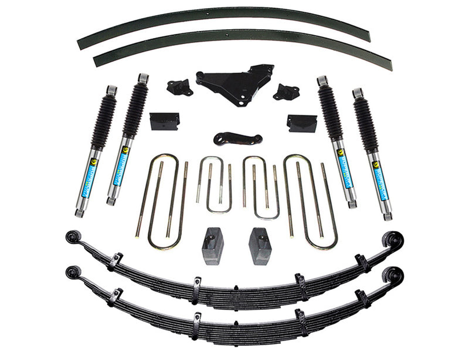 K640B SUPERLIFT K640B 7 inch Lift Kit - 2000-2005 Ford Excursion 4WD - Diesel and V-10 - with Bilstein ShocksLarge