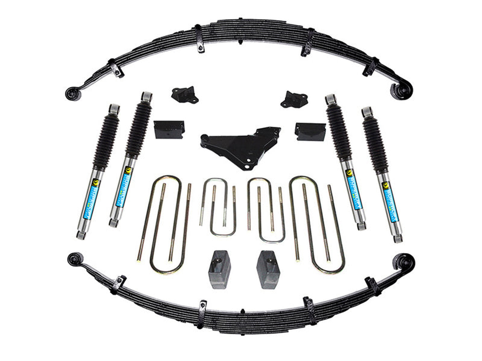 K648B SUPERLIFT K648B 5 inch Lift Kit - 2000-2005 Ford Excursion 4WD - Diesel and V-10 - with Bilstein ShocksLarge