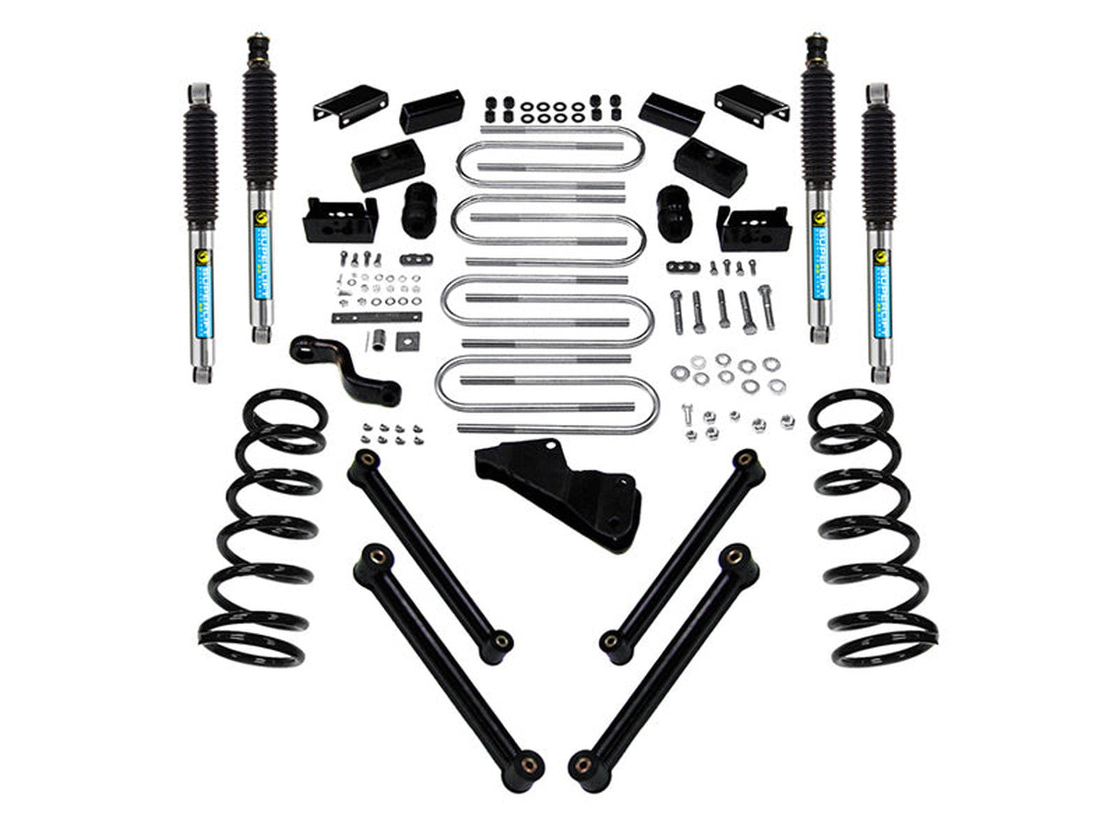 K967B SUPERLIFT K967B 6 inch Lift Kit - 2010-2013 Dodge Ram 2500 and 2010-2012 3500 4WD - Diesel Engine - with Bilstein ShocksLarge