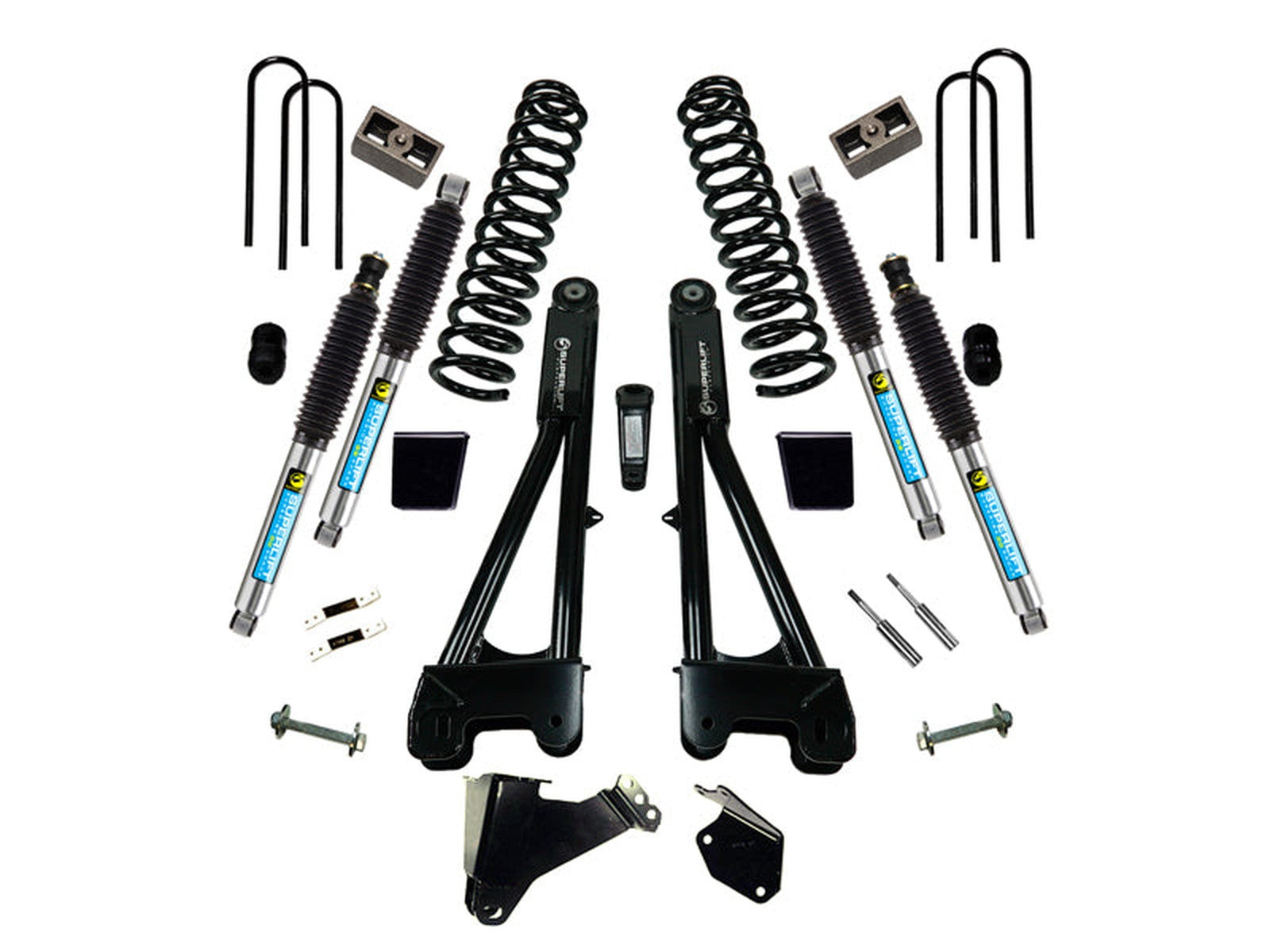 K977B SUPERLIFT K977B 6 inch Lift Kit - 2005-2007 Ford F-250 and F-350 Super Duty 4WD - Diesel Engine - with Replacement Radius Arms and Bilstein ShocksLarge