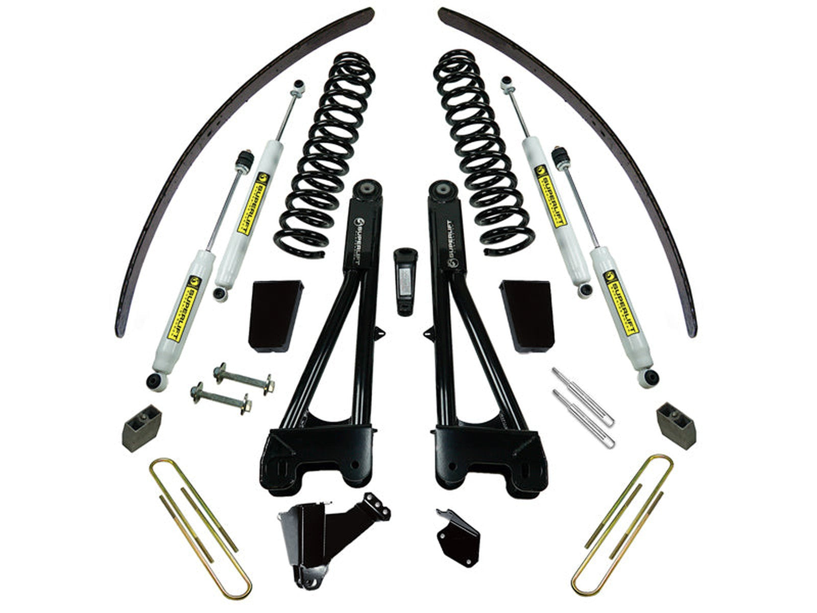 K979 SUPERLIFT K979 8 inch Lift Kit - 2005-2007 Ford F-250 and F-350 Super Duty 4WD - Diesel Engine - with Replacement Radius Arms and Superide ShocksLarge