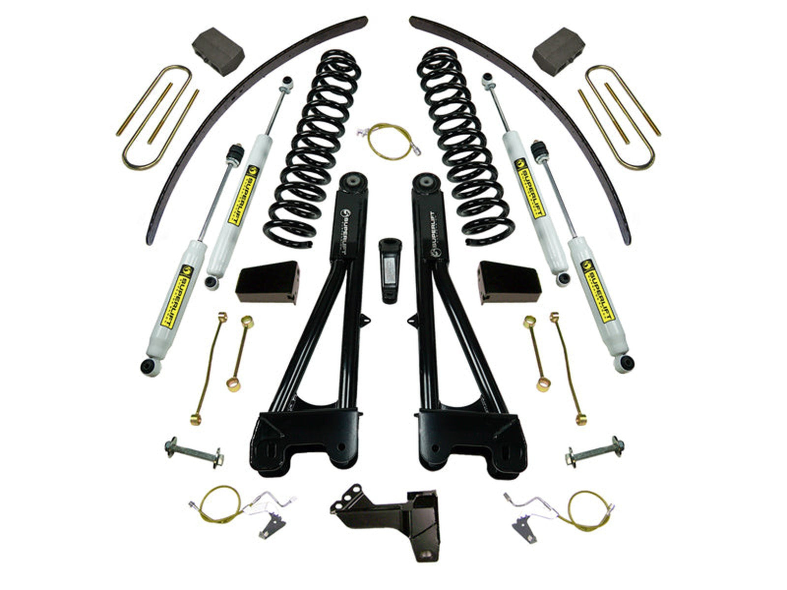 K985 SUPERLIFT K985 8 inch Lift Kit - 2008-2010 Ford F-250 and F-350 Super Duty 4WD - Diesel Engine - with Replacement Radius Arms and Superide ShocksLarge