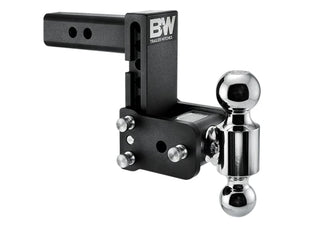 TS10037B B&W Tow and Stow Adjustable Ball Mount 2" Receiver Hitch, 5" Drop, 5.5" Rise, 2" and 2-5/16" Ball, Cummins, Duramax, Powerstroke