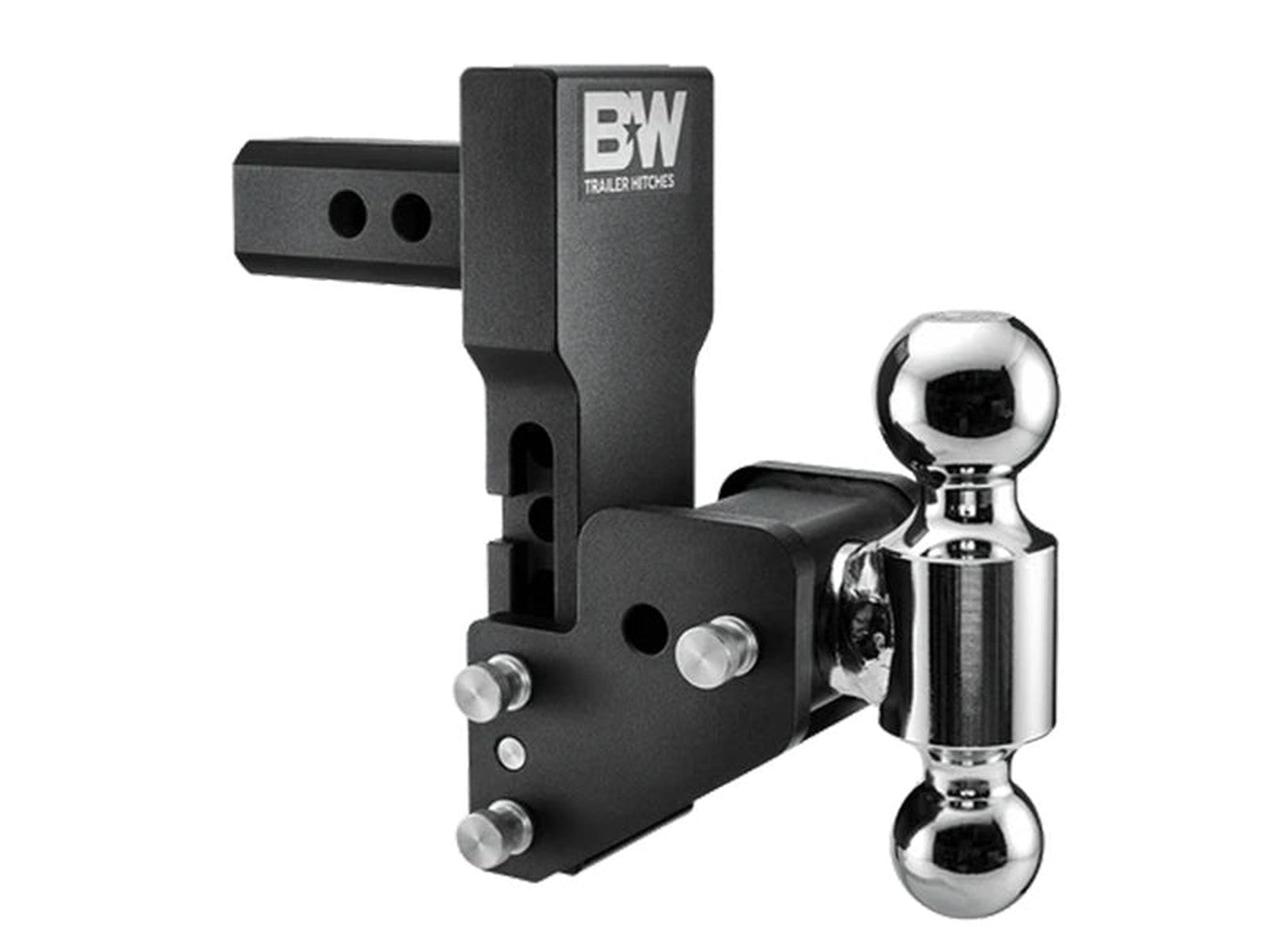 TS10065BMP B&W Multiflex Adjustable Ball Mount 2" Receiver Hitch, 4.5" Drop, 5.5" Rise, 2" and 2-5/16" Dual Ball, Cummins, Duramax, Powerstroke