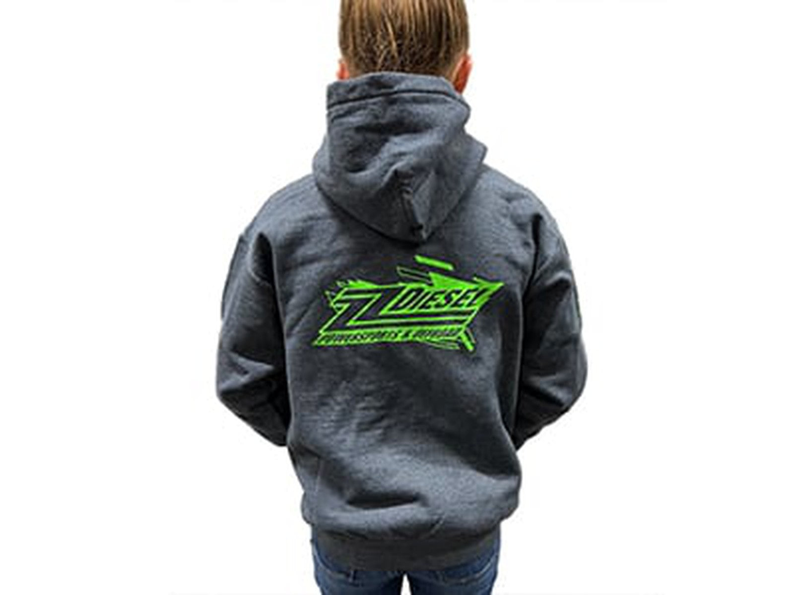 ZZ Diesel Youth Lime Green & Grey Hoodie