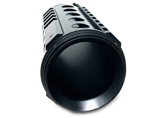AR-15 Style Exhaust Tip, Black Stainless, Bolt On, 4" Inlet, 5" Outlet, 15" Length, Universal