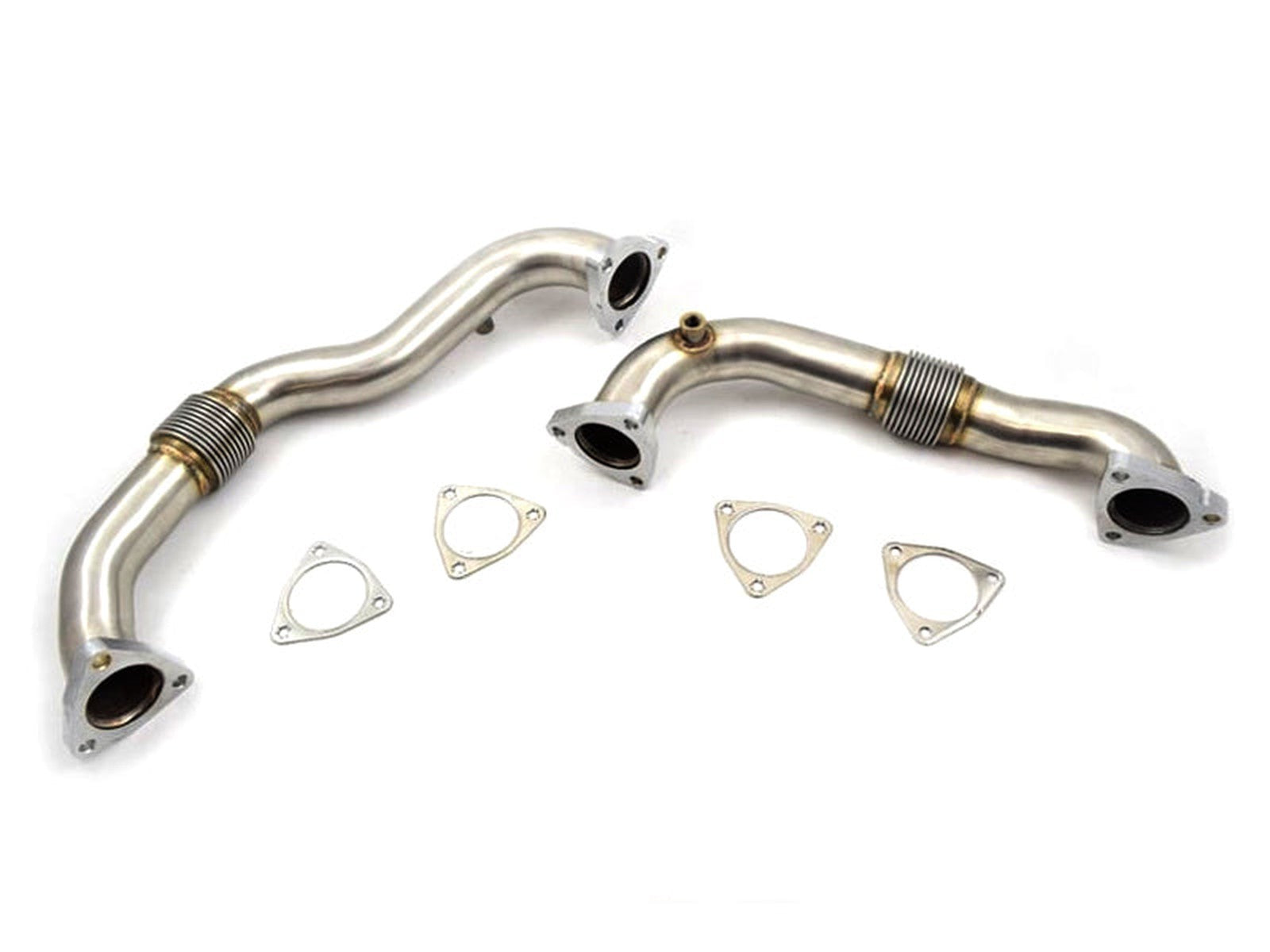 ZZ Diesel Thick Wall Heavy Duty Up Pipes, No EGR Provision, 2008-2010 Ford  6.4L Powerstroke