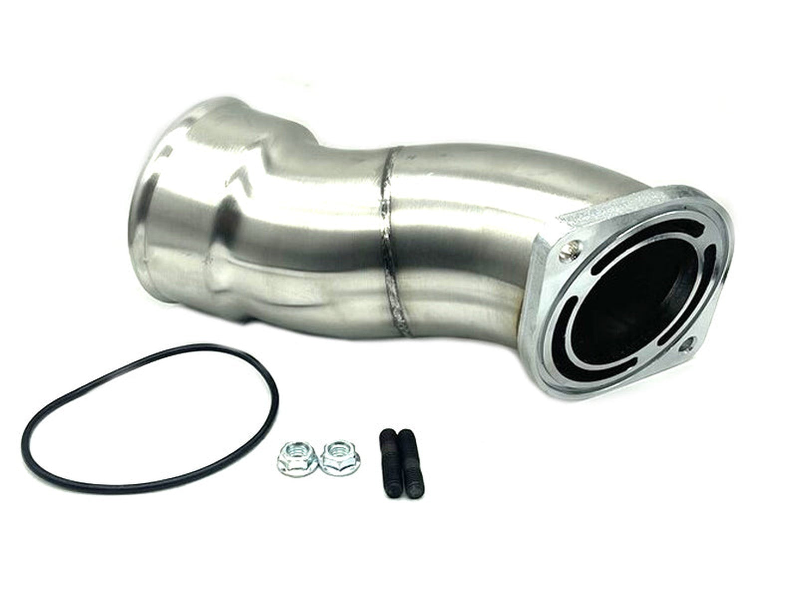 ZZ Diesel Stainless Steel 3.5 Inch Intake Horn, No Port, 2020-2022 GM 6.6L Duramax L5P